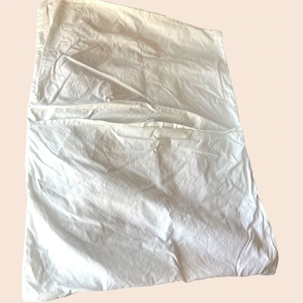 Welspun Queen White Comforter Set 100% Cotton Shell OEKO-TEX‎ Made In Green EUC